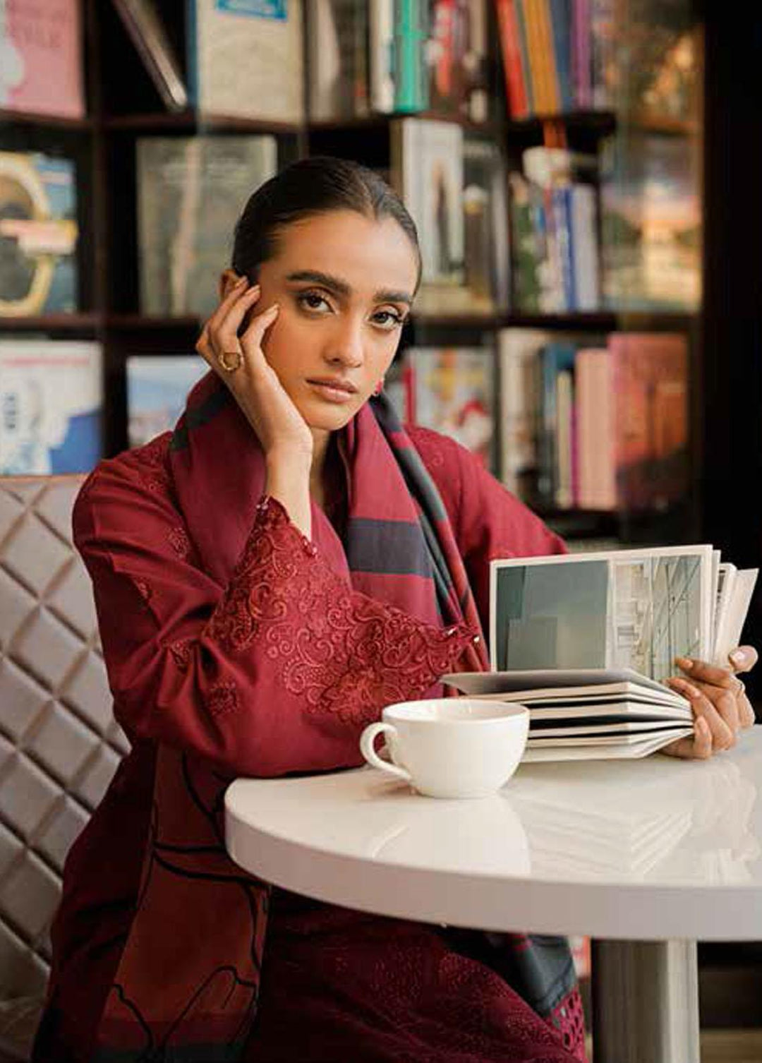 Girl Glam By Nureh Embroidered Chikankari Suits Unstitched 3 Piece NU22GG NU2-74 - Winter Collection