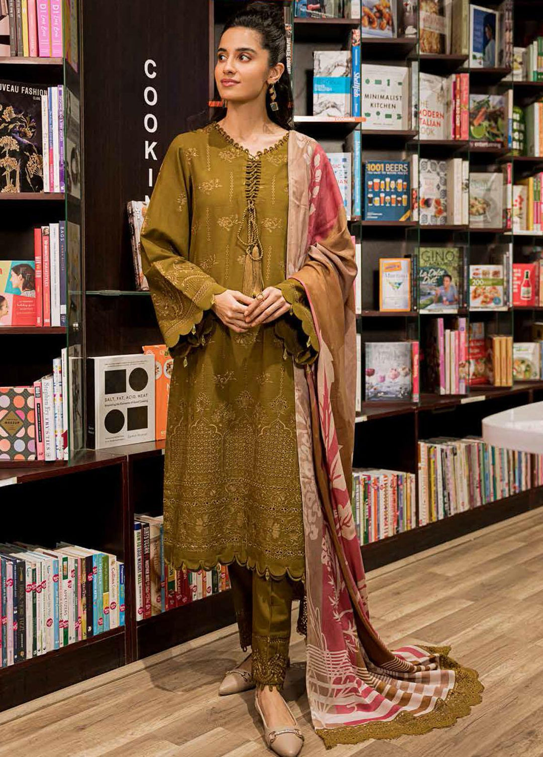 Girl Glam By Nureh Embroidered Chikankari Suits Unstitched 3 Piece NU22GG NU2-75 - Winter Collection