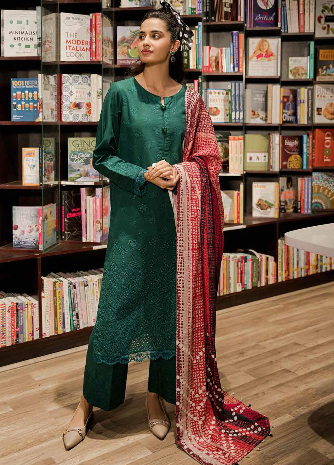 Girl Glam By Nureh Embroidered Chikankari Suits Unstitched 3 Piece NU22GG NU2-79 - Winter Collection