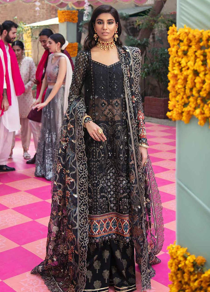 Nureh Embroidered Organza Suits Unstitched 3 Piece NU21JM NL-24 Dia - Luxury Formals Collection