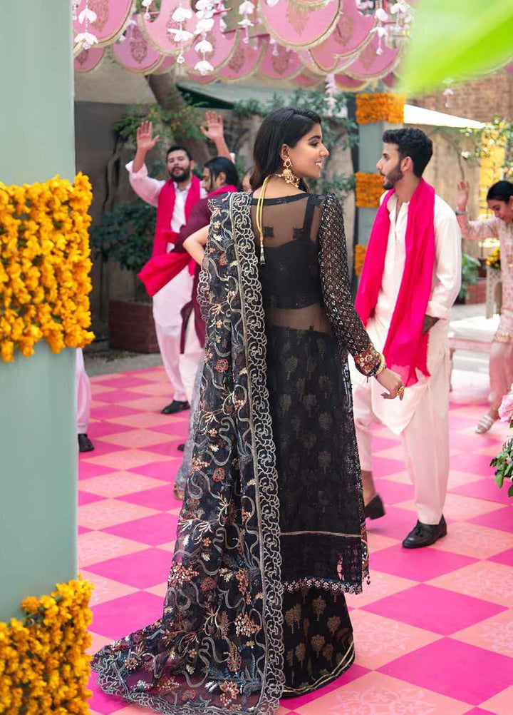 Nureh Embroidered Organza Suits Unstitched 3 Piece NU21JM NL-24 Dia - Luxury Formals Collection