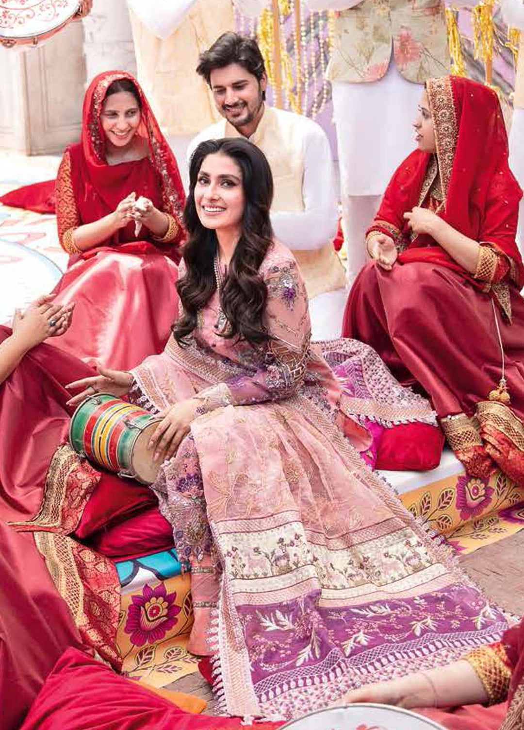 Jhoomro By Nureh Embroidered Chiffon Suits Unstitched 4 Piece NU22JH NL-35 Geet - Luxury Wedding Collection