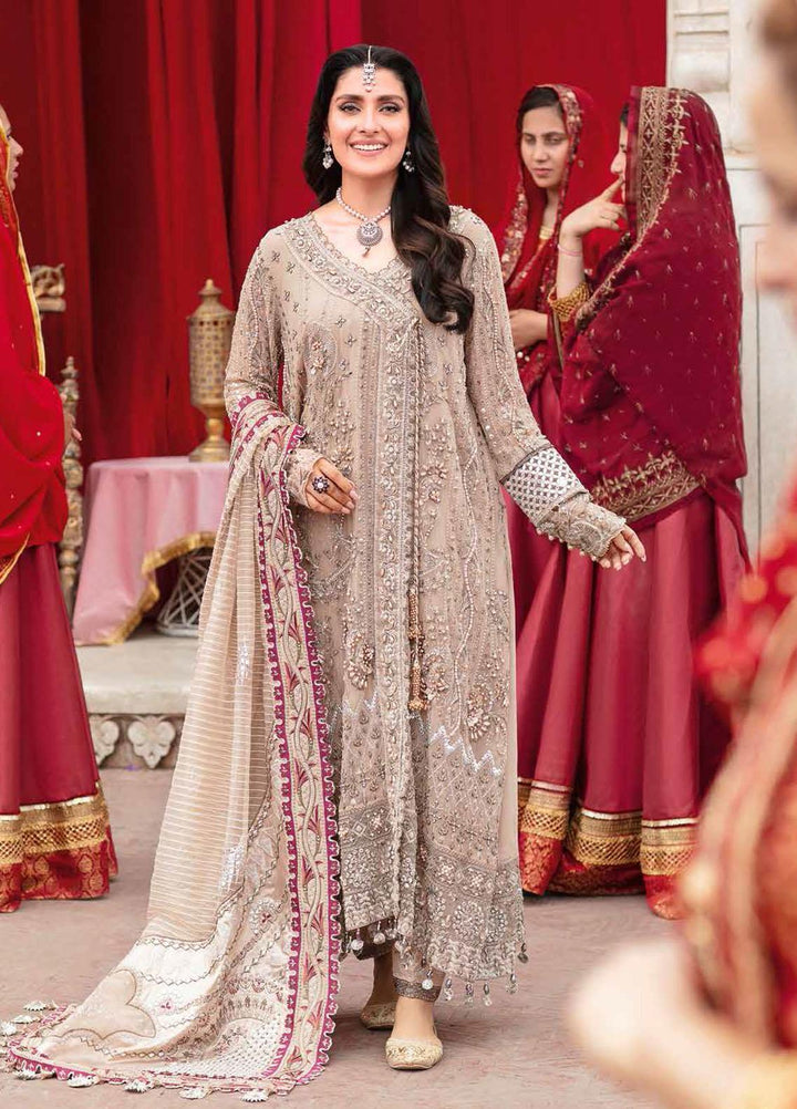 Jhoomro By Nureh Embroidered Chiffon Suits Unstitched 4 Piece NU22JH NL-37 Jaipur - Luxury Wedding Collection