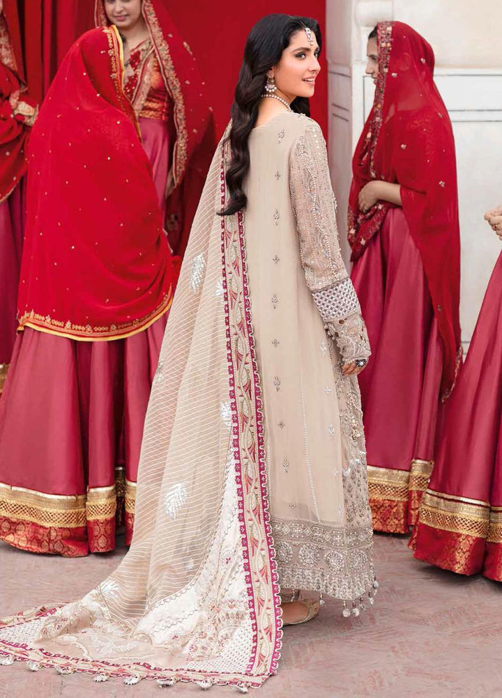 Jhoomro By Nureh Embroidered Chiffon Suits Unstitched 4 Piece NU22JH NL-37 Jaipur - Luxury Wedding Collection