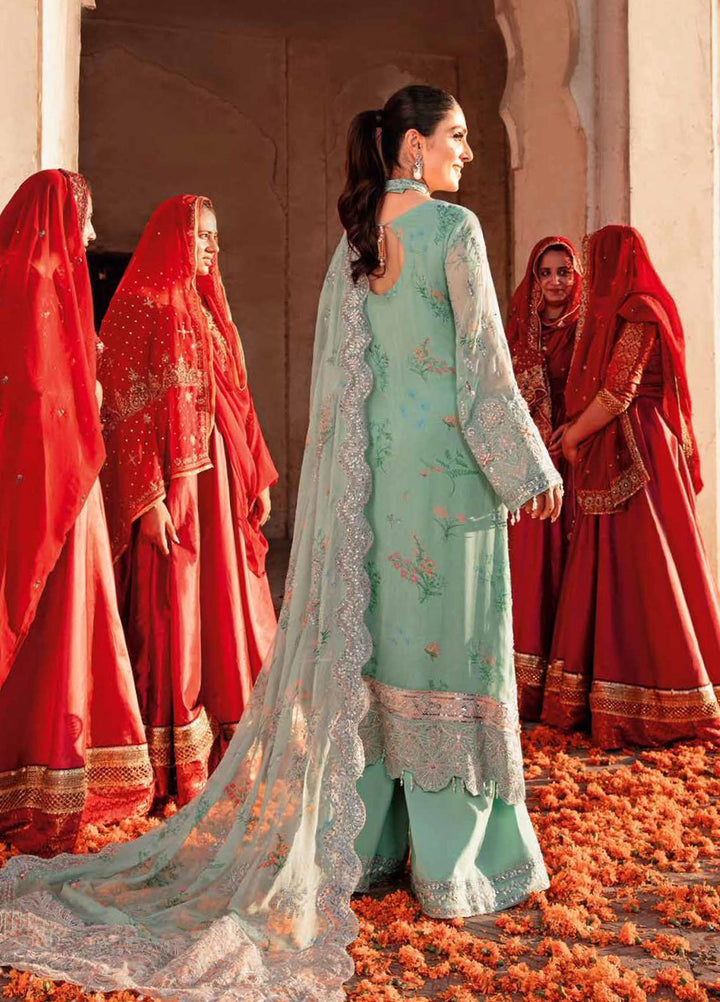 Jhoomro By Nureh Embroidered Chiffon Suits Unstitched 4 Piece NU22JH NL-39 Zohra - Luxury Wedding Collection