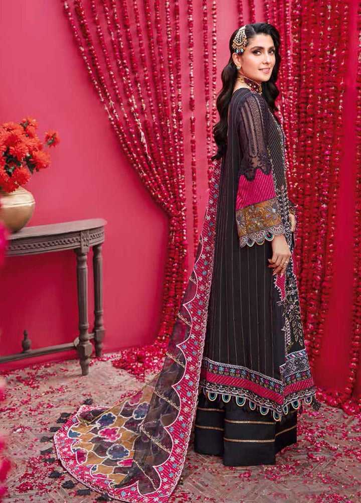 Jhoomro By Nureh Embroidered Chiffon Suits Unstitched 4 Piece NU22JH NL-41 Syrab - Luxury Wedding Collection