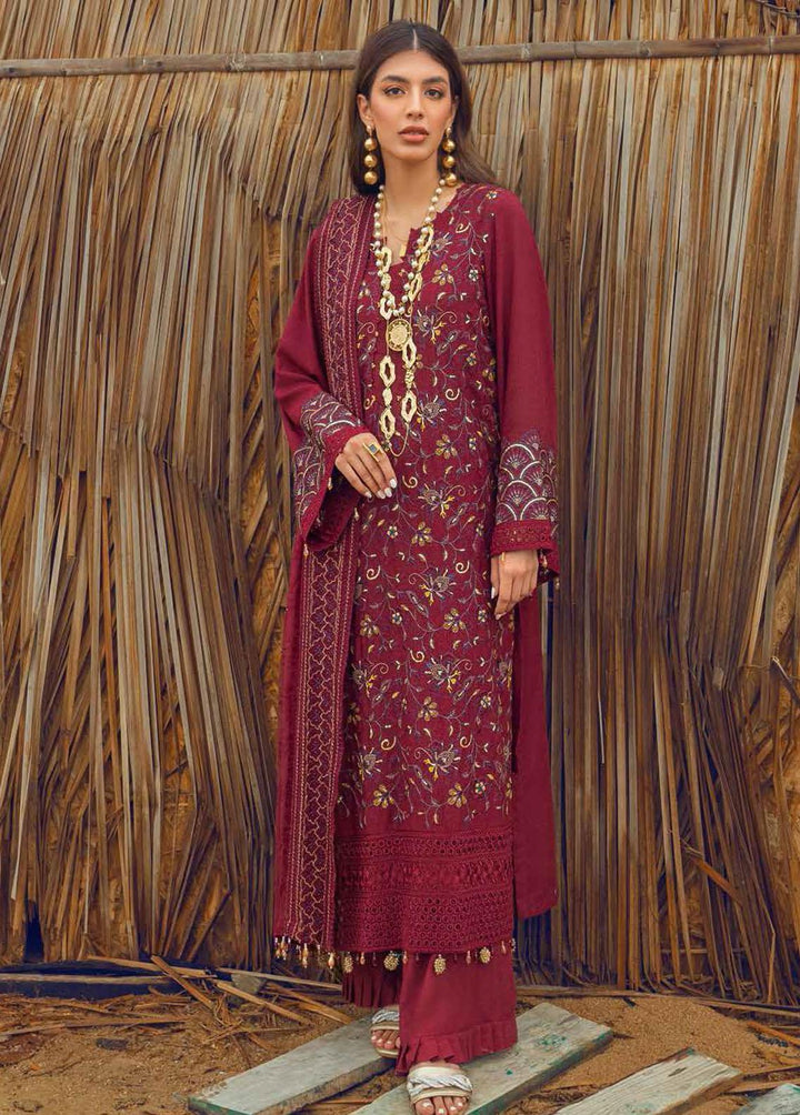 Karavan By Nureh Embroidered Karandi Suits Unstitched 3 Piece NU22KK NW 54 - Winter Collection