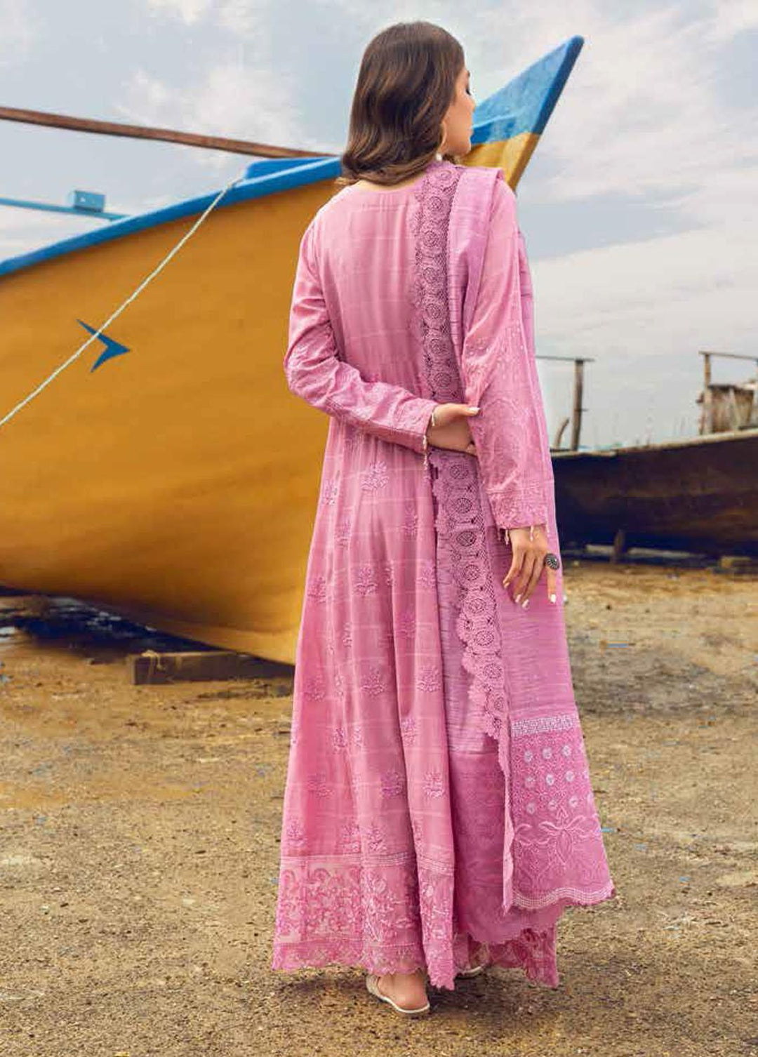 Karavan By Nureh Embroidered Karandi Suits Unstitched 3 Piece NU22KK NW 56 - Winter Collection