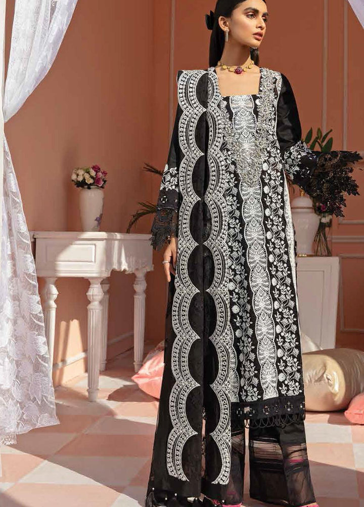 Nureh Embroidered Lawn Suits Unstitched 3 Piece NU21L 07 Day Lilly - Luxury Collection