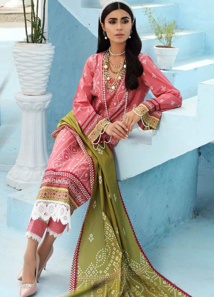 Nureh Printed Lawn Suits Unstitched 3 Piece NU21S SP-01 Moonlight Lilly - Summer Collection