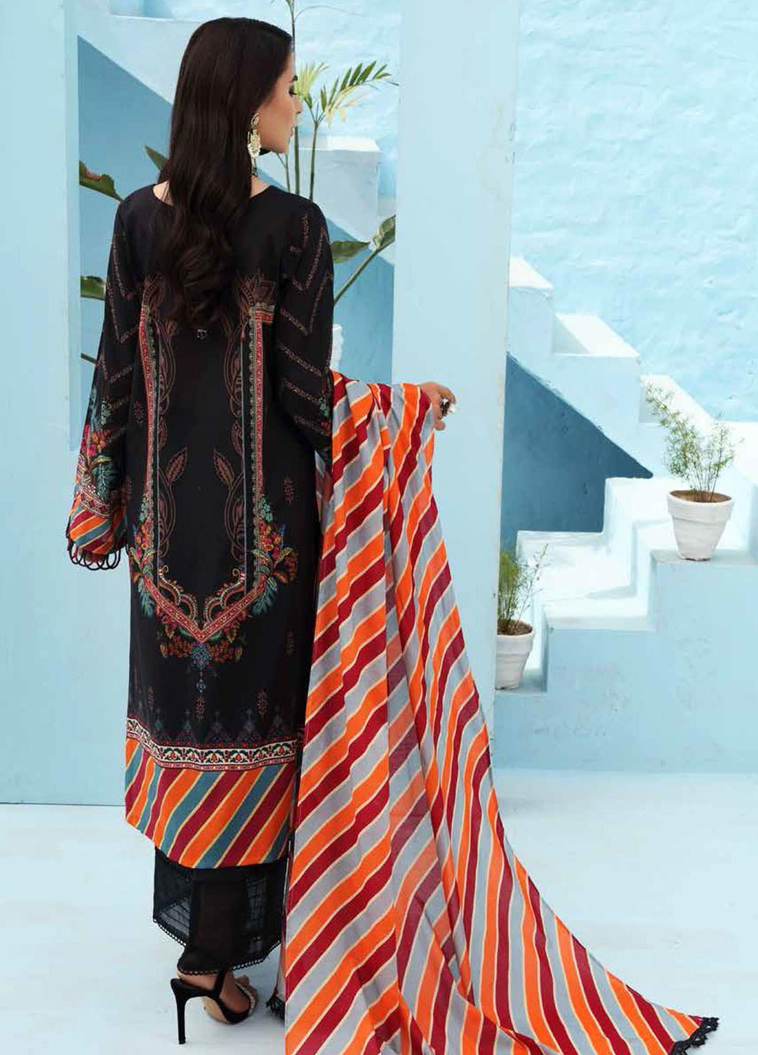 Nureh Printed Lawn Suits Unstitched 3 Piece NU21S SP-02 Rose Fantasy - Summer Collection