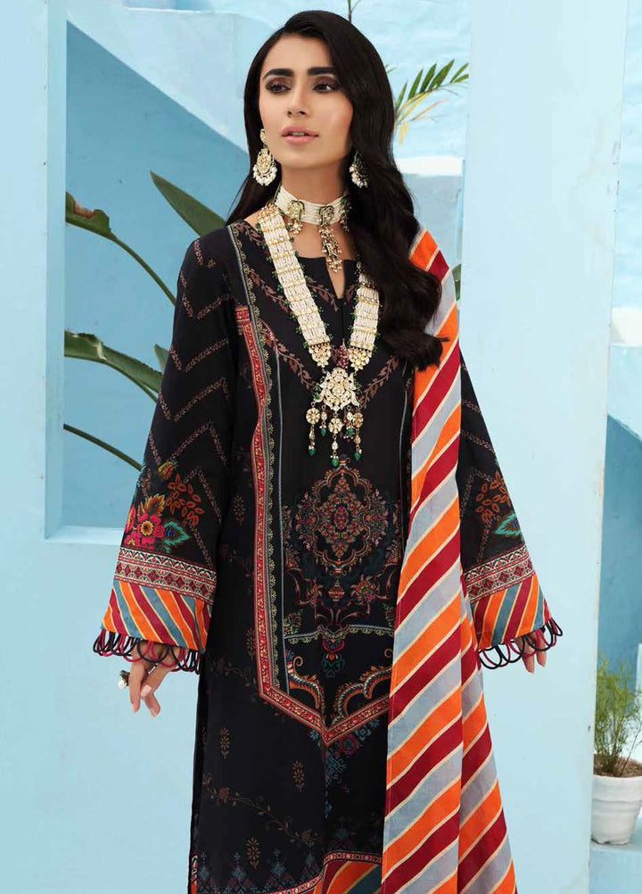 Nureh Printed Lawn Suits Unstitched 3 Piece NU21S SP-02 Rose Fantasy - Summer Collection