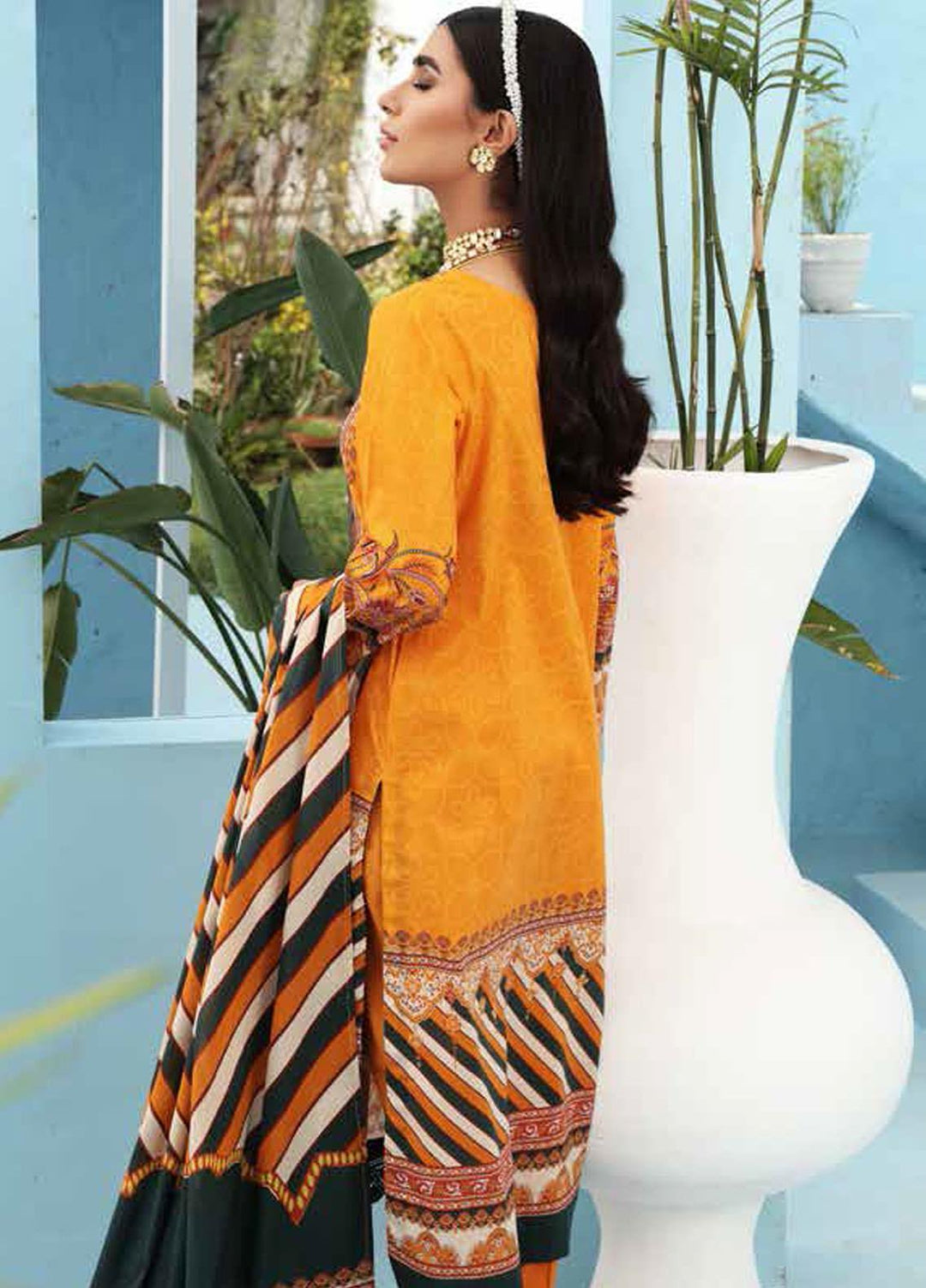 Nureh Printed Lawn Suits Unstitched 3 Piece NU21S SP-03 Skyline - Summer Collection