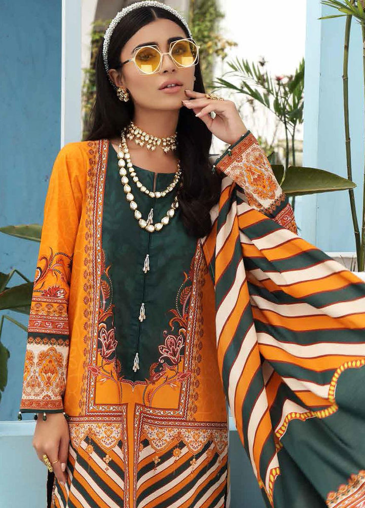 Nureh Printed Lawn Suits Unstitched 3 Piece NU21S SP-03 Skyline - Summer Collection
