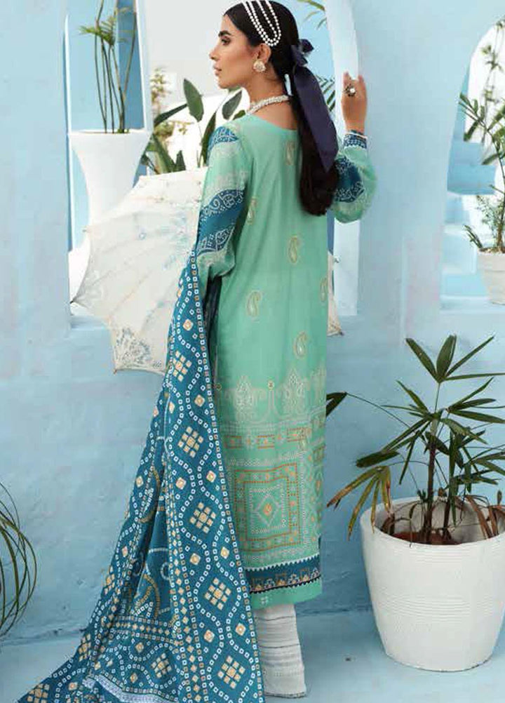 Nureh Printed Lawn Suits Unstitched 3 Piece NU21S SP-04 Wild Bloom - Summer Collection