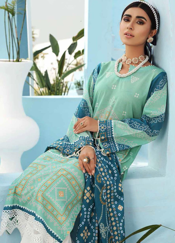 Nureh Printed Lawn Suits Unstitched 3 Piece NU21S SP-04 Wild Bloom - Summer Collection
