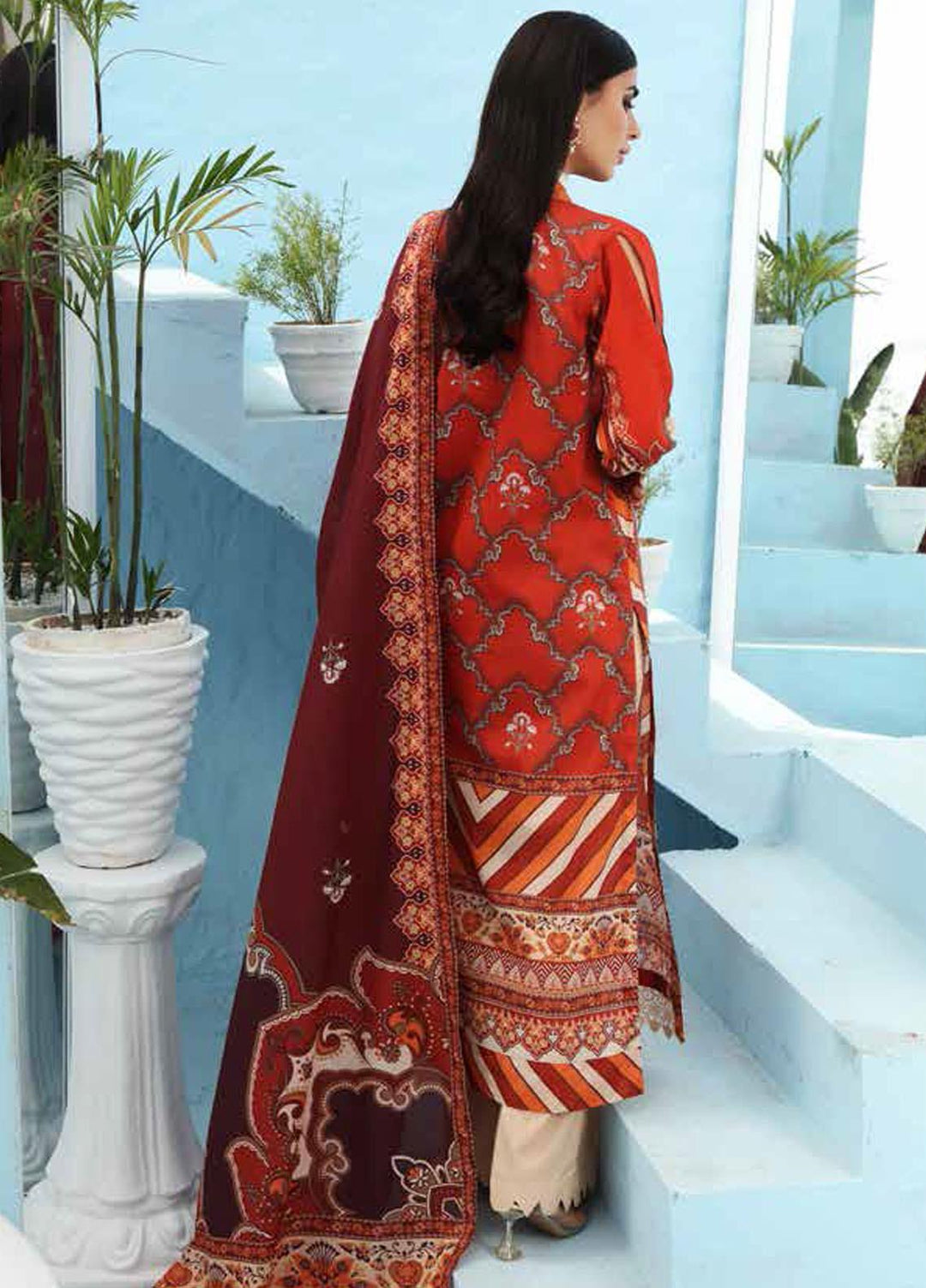 Nureh Printed Lawn Suits Unstitched 3 Piece NU21S SP-06 Breeze - Summer Collection