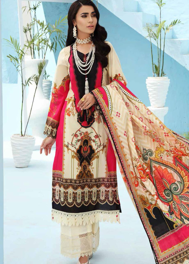 Nureh Printed Lawn Suits Unstitched 3 Piece NU21S SP-07 Chantily Pearl - Summer Collection