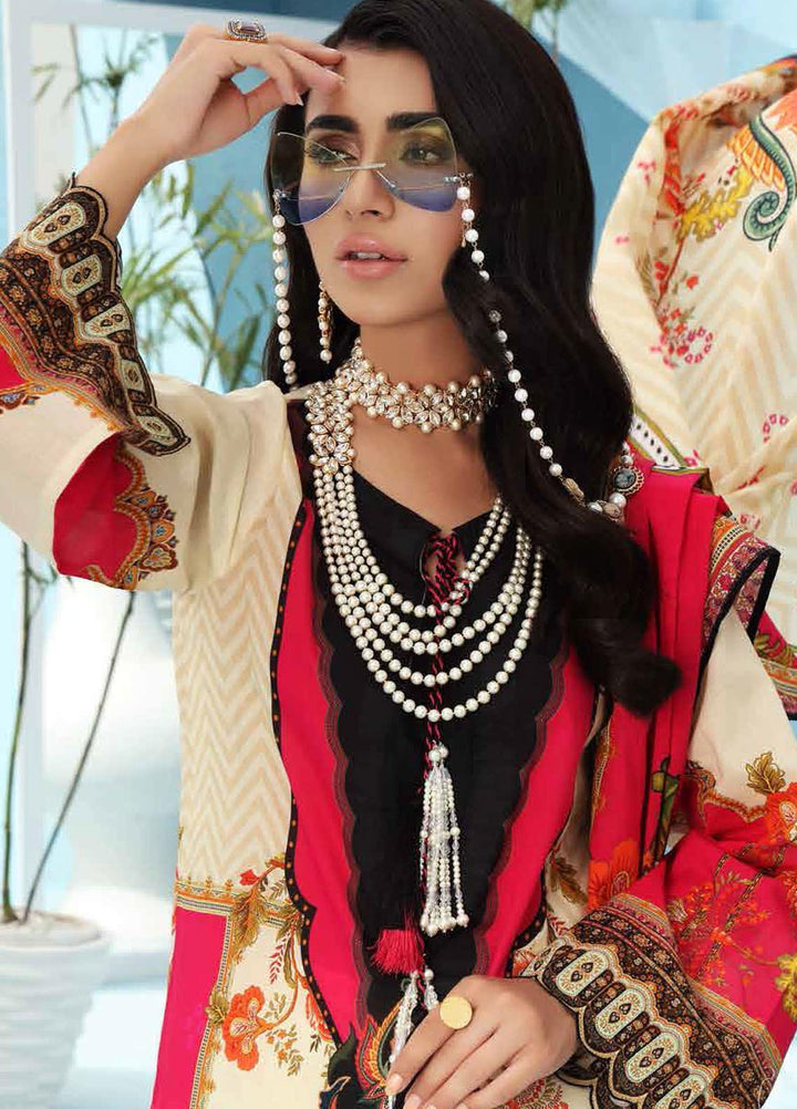 Nureh Printed Lawn Suits Unstitched 3 Piece NU21S SP-07 Chantily Pearl - Summer Collection