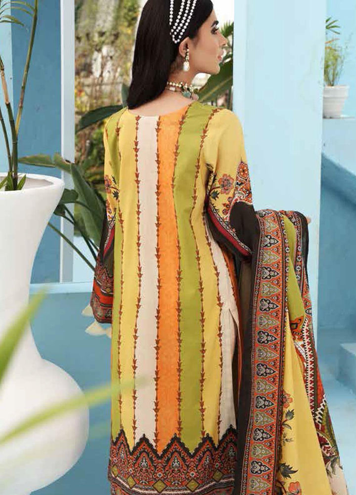 Nureh Printed Lawn Suits Unstitched 3 Piece NU21S SP-08 Jasper - Summer Collection
