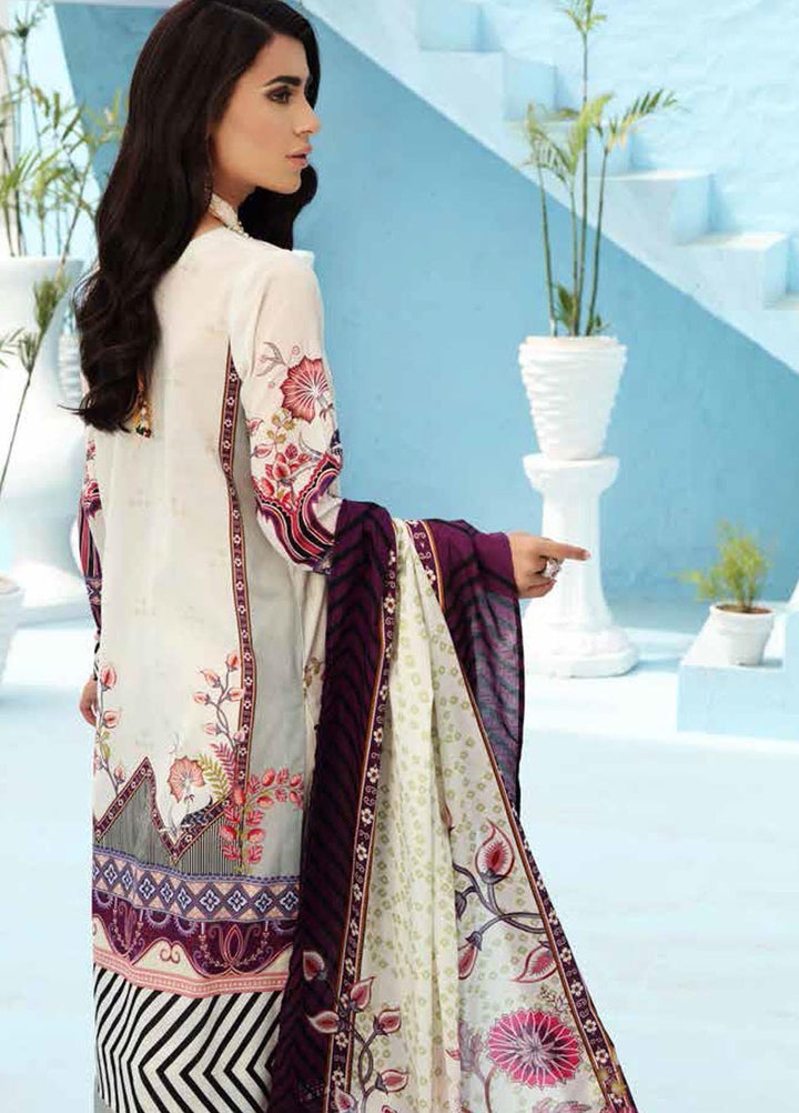 Nureh Printed Lawn Suits Unstitched 3 Piece NU21S SP-09 Abroo - Summer Collection