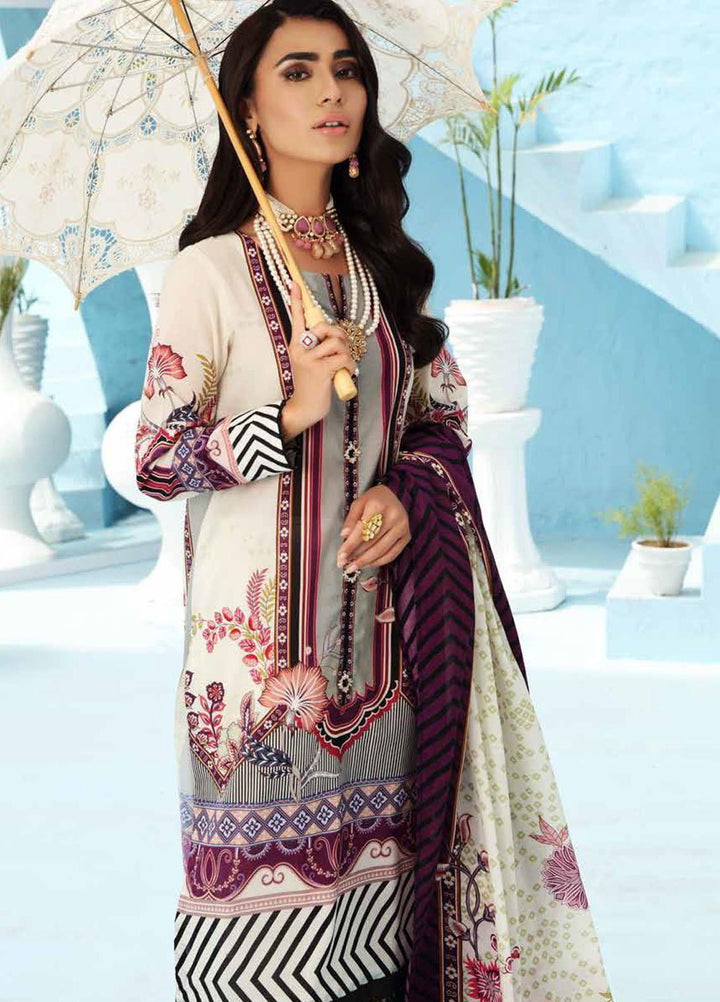 Nureh Printed Lawn Suits Unstitched 3 Piece NU21S SP-09 Abroo - Summer Collection