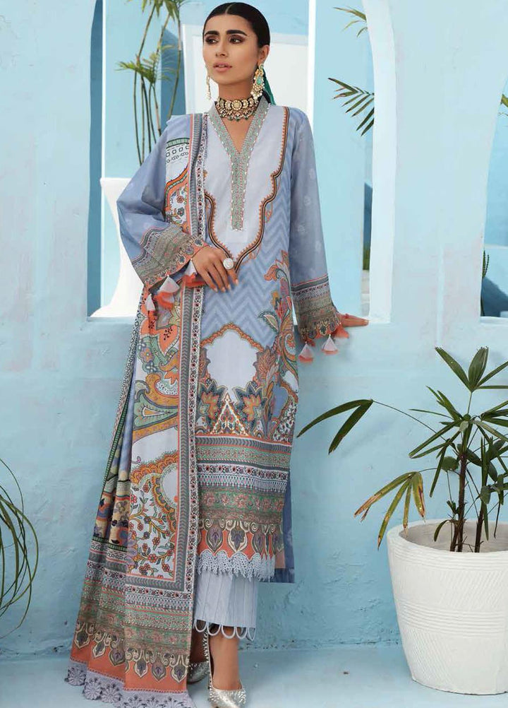 Nureh Printed Lawn Suits Unstitched 3 Piece NU21S SP-10 Jewelicious - Summer Collection