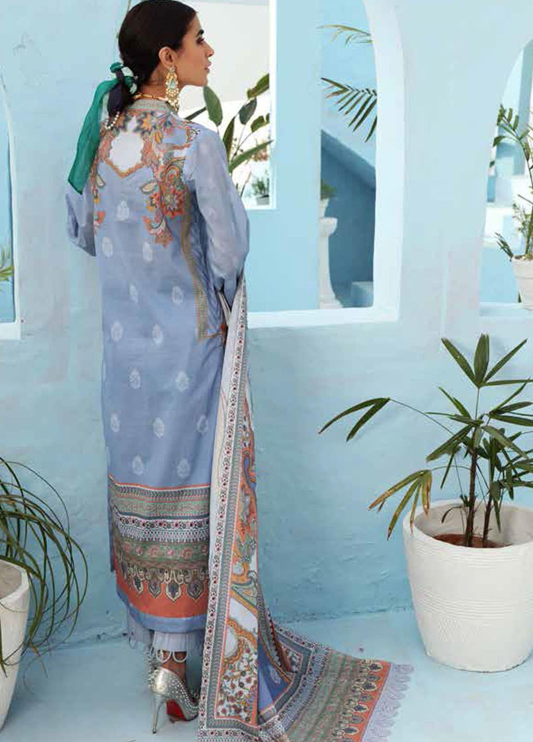 Nureh Printed Lawn Suits Unstitched 3 Piece NU21S SP-10 Jewelicious - Summer Collection