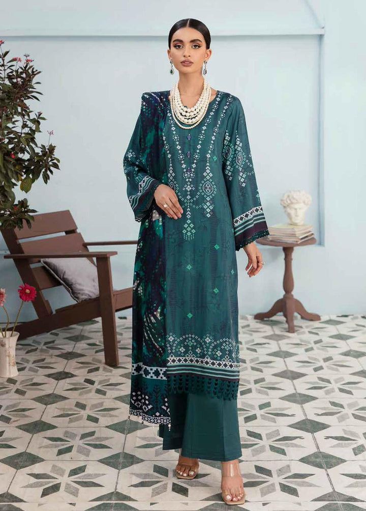 Nureh Printed Marina Suits Unstitched 3 Piece NU22FW SP-24 - Winter Collection