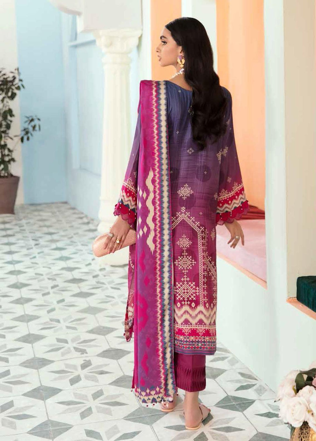 Nureh Printed Marina Suits Unstitched 3 Piece NU22FW SP-25 - Winter Collection