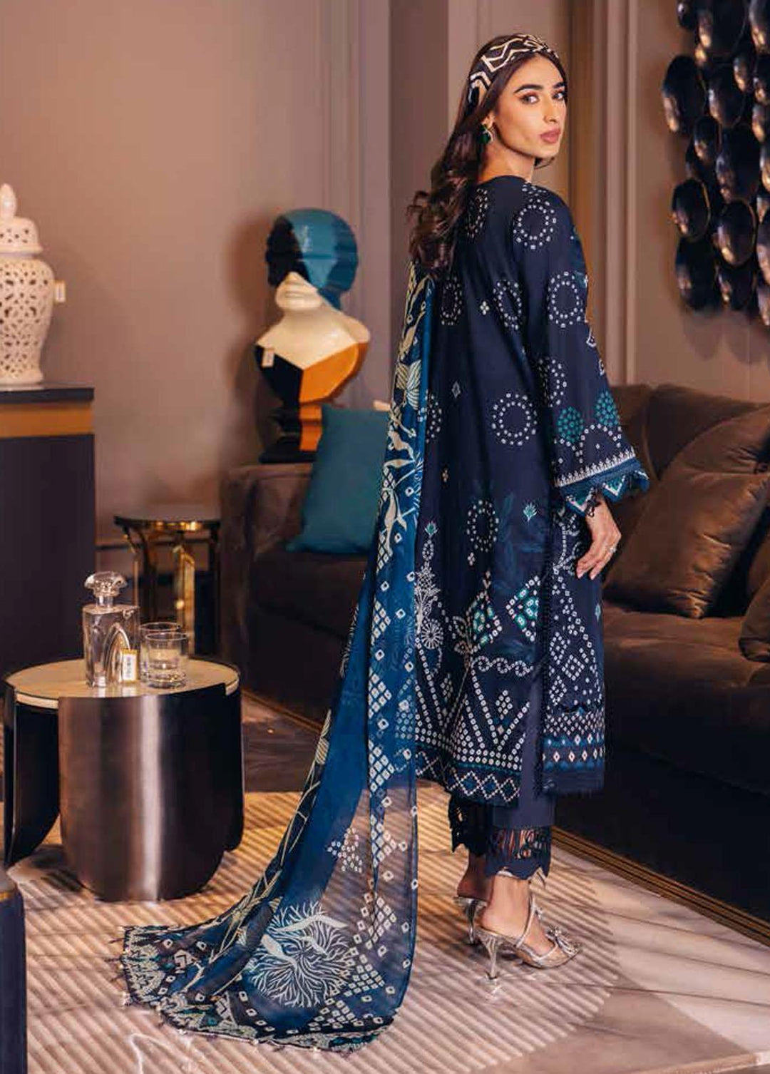 Nureh Printed Lawn Suits Unstitched 3 Piece NU23S SP-37 - Summer Collection
