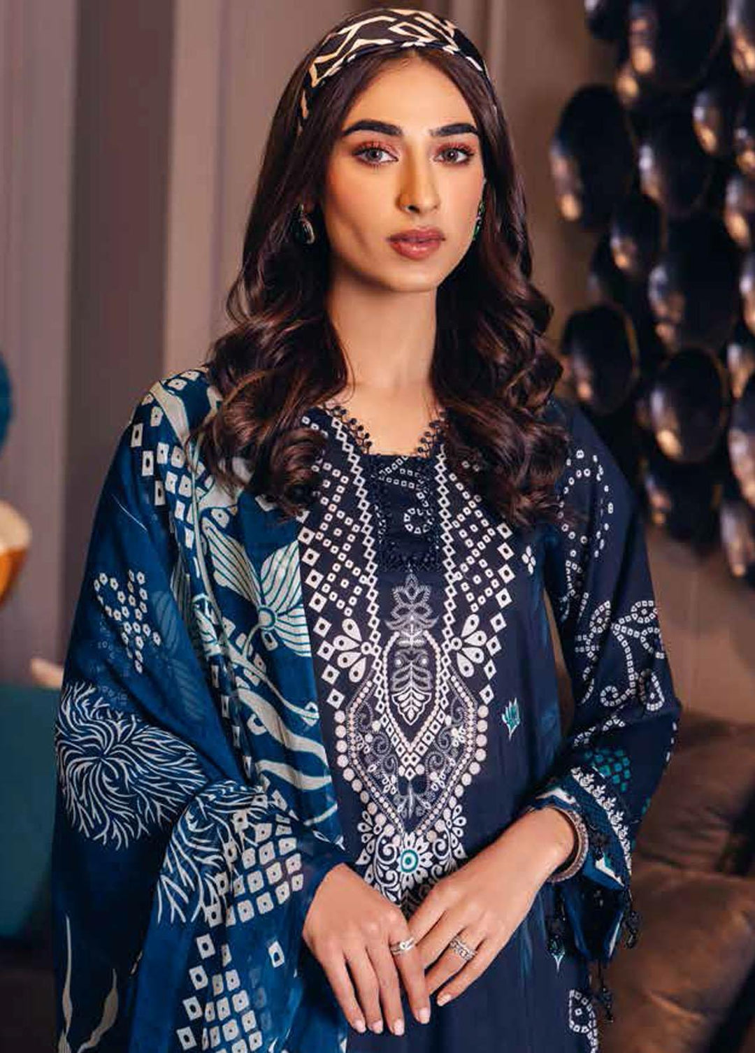 Nureh Printed Lawn Suits Unstitched 3 Piece NU23S SP-37 - Summer Collection