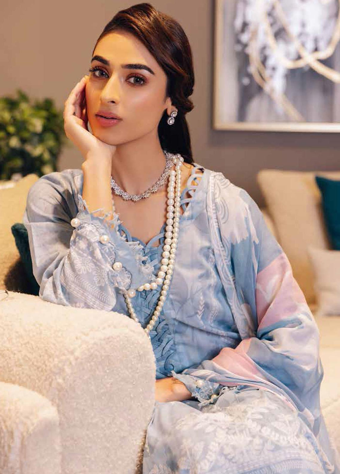 Nureh Printed Lawn Suits Unstitched 3 Piece NU23S SP-39 - Summer Collection