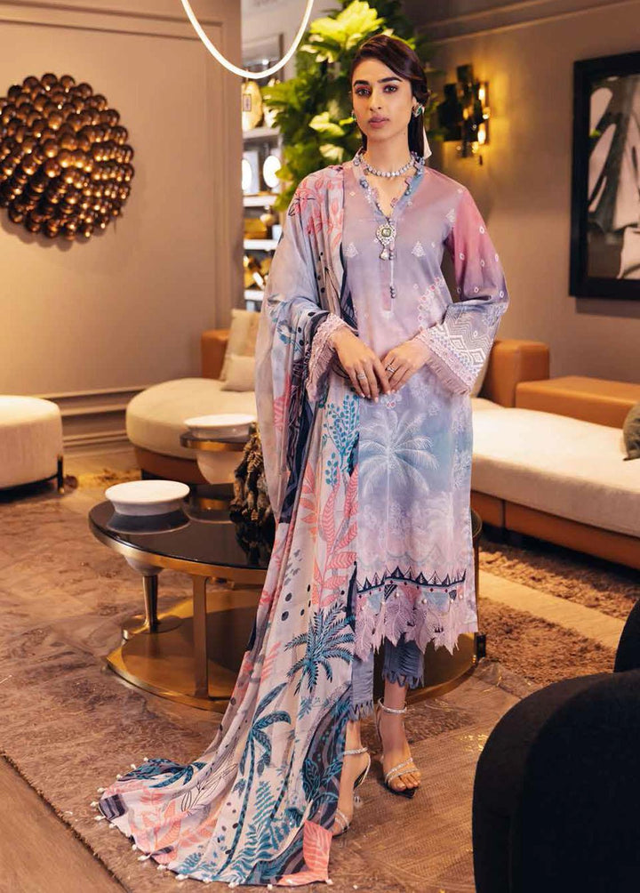 Nureh Printed Lawn Suits Unstitched 3 Piece NU23S SP-42 - Summer Collection