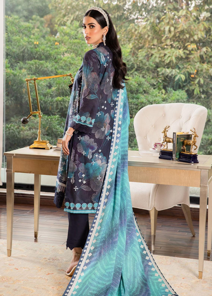 Signature Prints By Nureh Printed Khaddar Suits Unstitched 3 Piece NU22PK SP-27 - Winter Collection