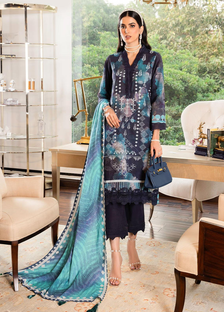 Signature Prints By Nureh Printed Khaddar Suits Unstitched 3 Piece NU22PK SP-27 - Winter Collection