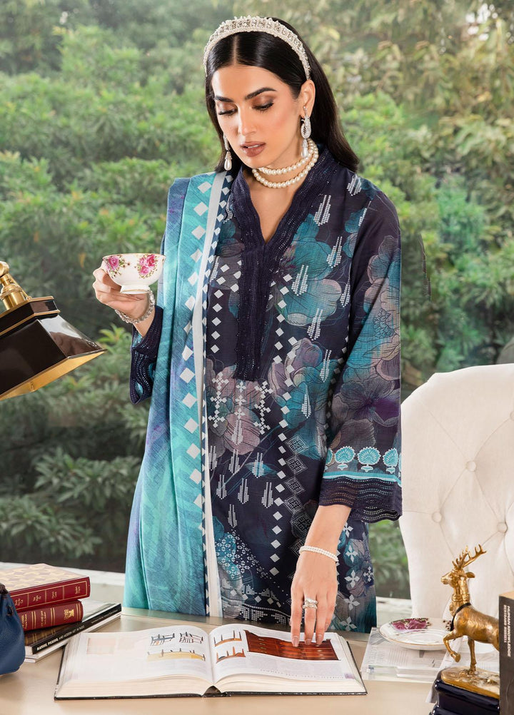 Signature Prints By Nureh Printed Khaddar Suits Unstitched 3 Piece NU22PK SP-27 - Winter Collection