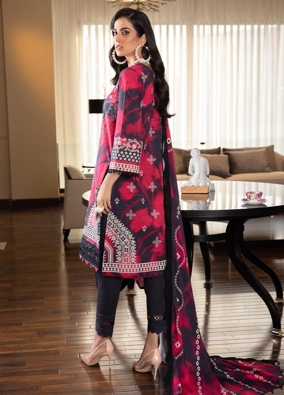 Signature Prints By Nureh Printed Khaddar Suits Unstitched 3 Piece NU22PK SP-28 - Winter Collection