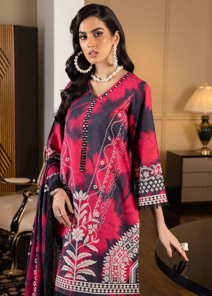 Signature Prints By Nureh Printed Khaddar Suits Unstitched 3 Piece NU22PK SP-28 - Winter Collection