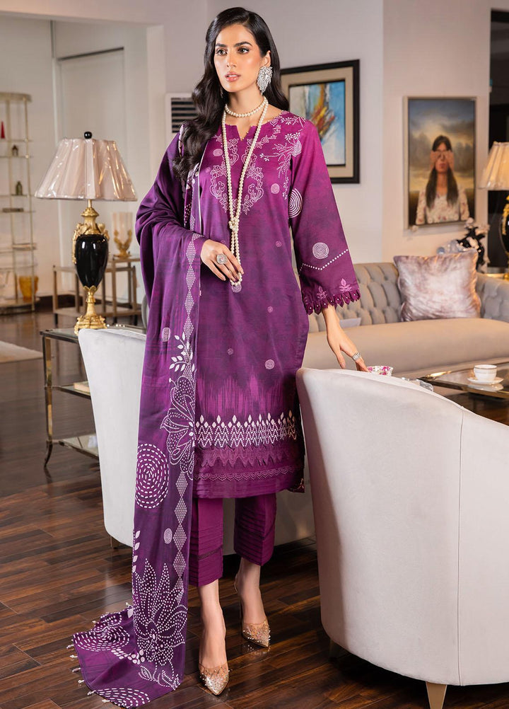 Signature Prints By Nureh Printed Khaddar Suits Unstitched 3 Piece NU22PK SP-32 - Winter Collection