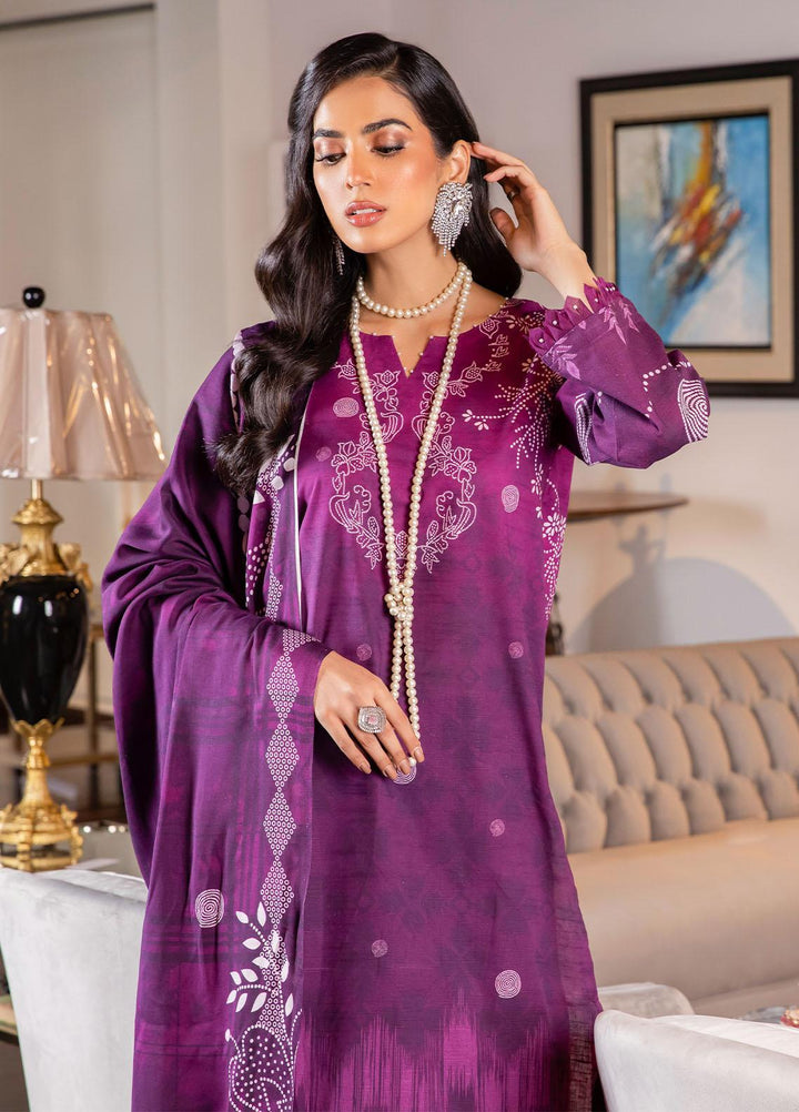 Signature Prints By Nureh Printed Khaddar Suits Unstitched 3 Piece NU22PK SP-32 - Winter Collection