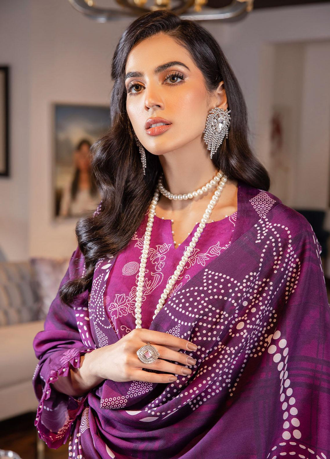 Signature Prints By Nureh Printed Khaddar Suits Unstitched 3 Piece NU22PK SP-32 - Winter Collection