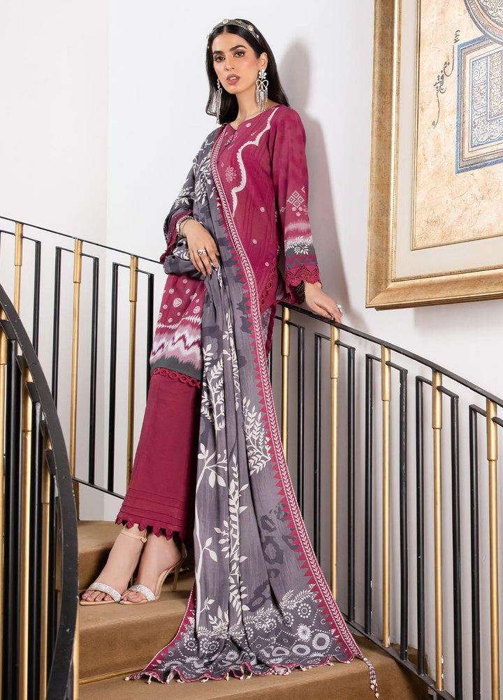 Signature Prints By Nureh Printed Khaddar Suits Unstitched 3 Piece NU22PK SP-34 - Winter Collection