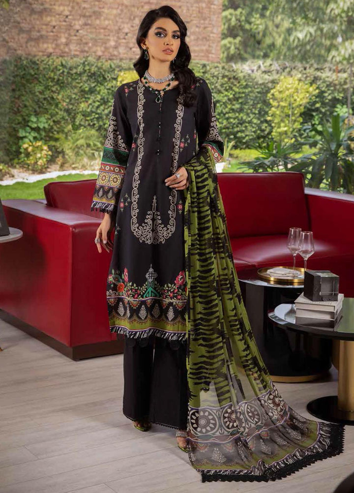 Signature Prints By Nureh Printed Lawn Suits Unstitched 3 Piece NU22SP SP-13 - Summer Collection
