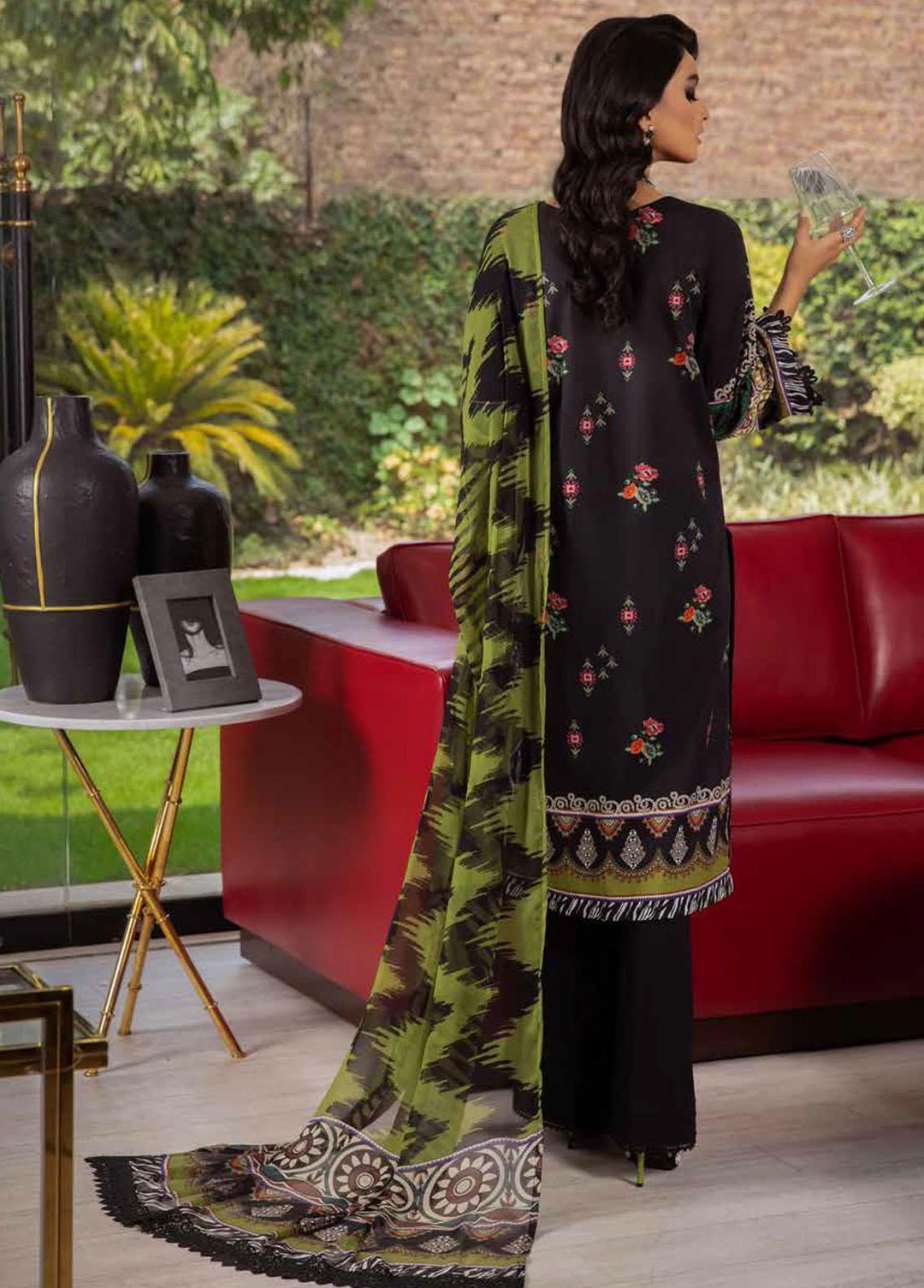 Signature Prints By Nureh Printed Lawn Suits Unstitched 3 Piece NU22SP SP-13 - Summer Collection