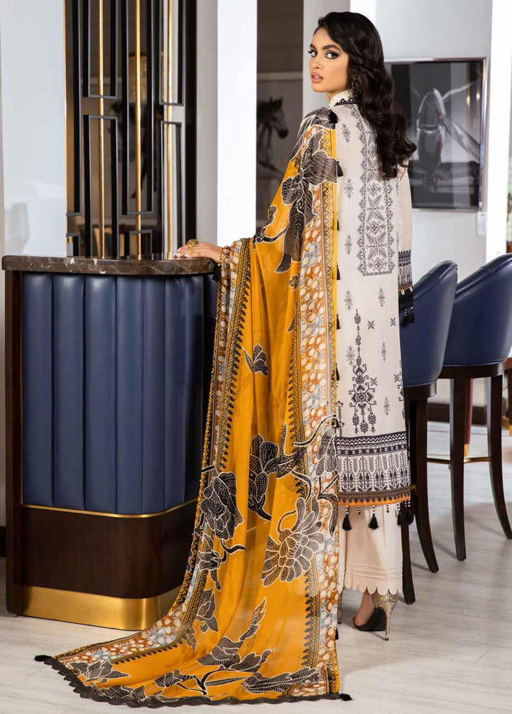 Signature Prints By Nureh Printed Lawn Suits Unstitched 3 Piece NU22SP SP-14 - Summer Collection