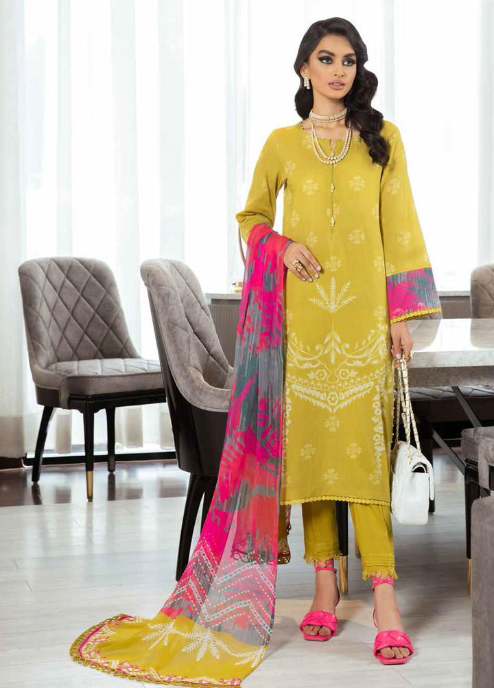 Signature Prints By Nureh Printed Lawn Suits Unstitched 3 Piece NU22SP SP-15 - Summer Collection