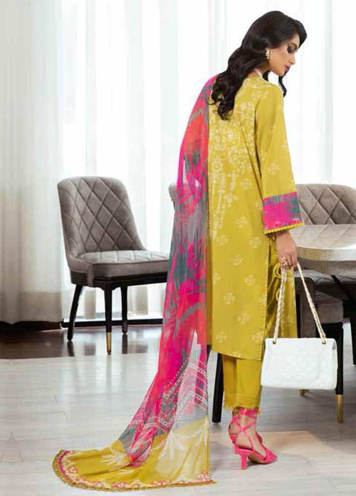 Signature Prints By Nureh Printed Lawn Suits Unstitched 3 Piece NU22SP SP-15 - Summer Collection