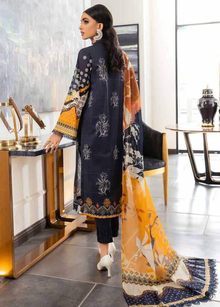 Signature Prints By Nureh Printed Lawn Suits Unstitched 3 Piece NU22SP SP-17 - Summer Collection