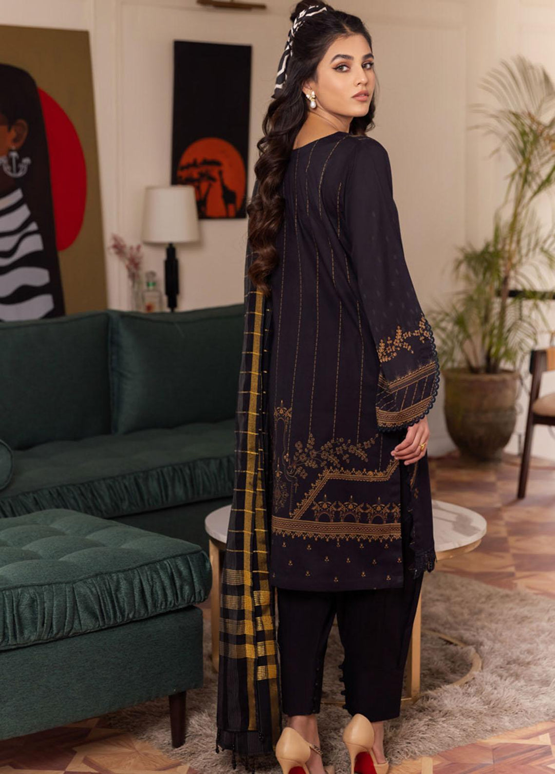 Nureh Printed Lawn Suits Unstitched 3 Piece NU23SP SP-43 - Summer Collection